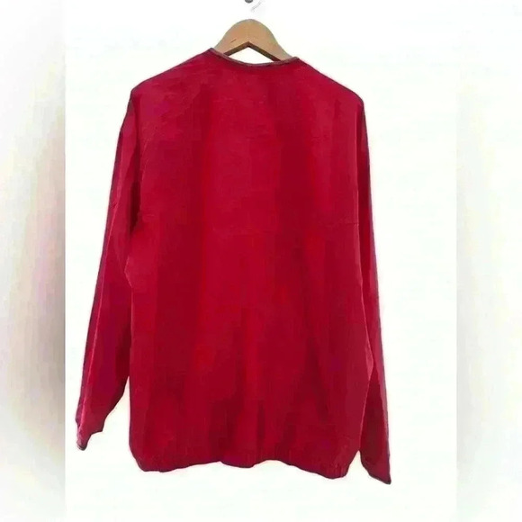 NIKE Golf Men’s Clima Fit Pullover Windbreaker Jacket Red Size XL - Picture 7 of 7